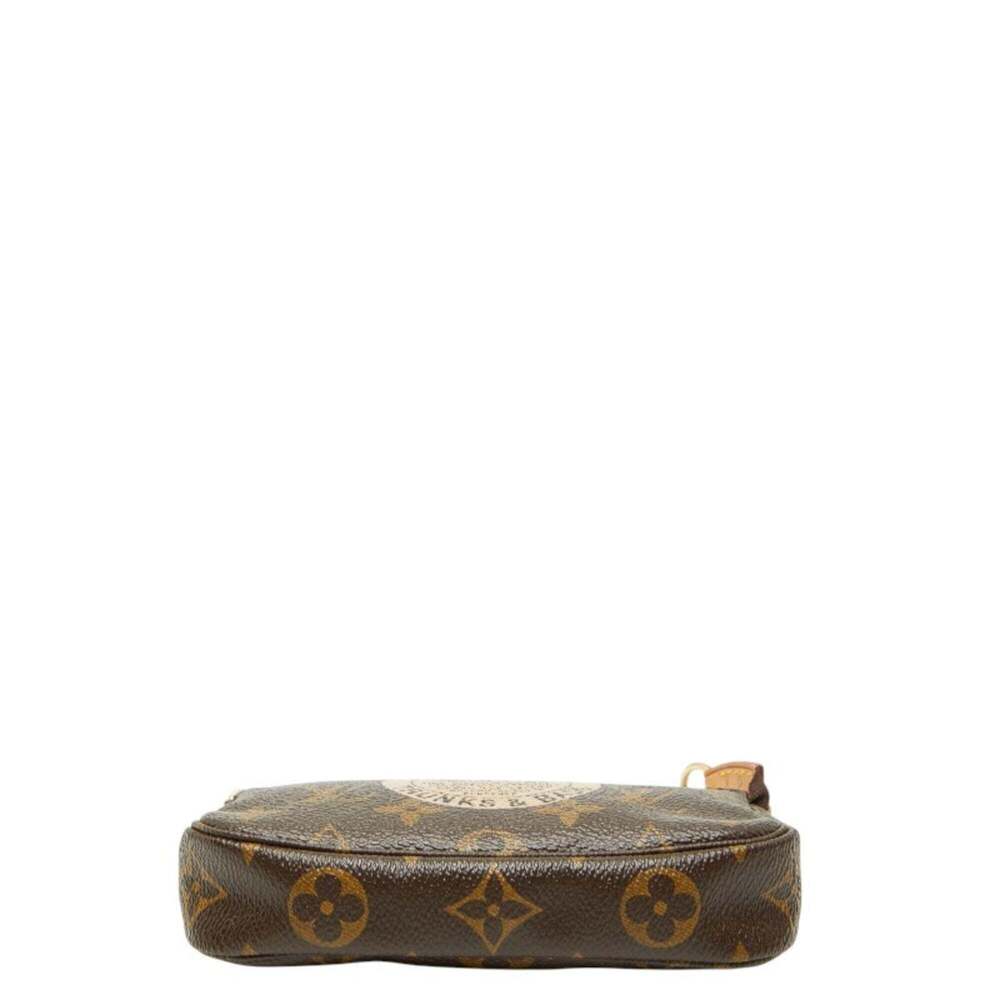LOUIS VUITTON Brown Monogram Leather Pochette Pouch - Picture 3 of 11